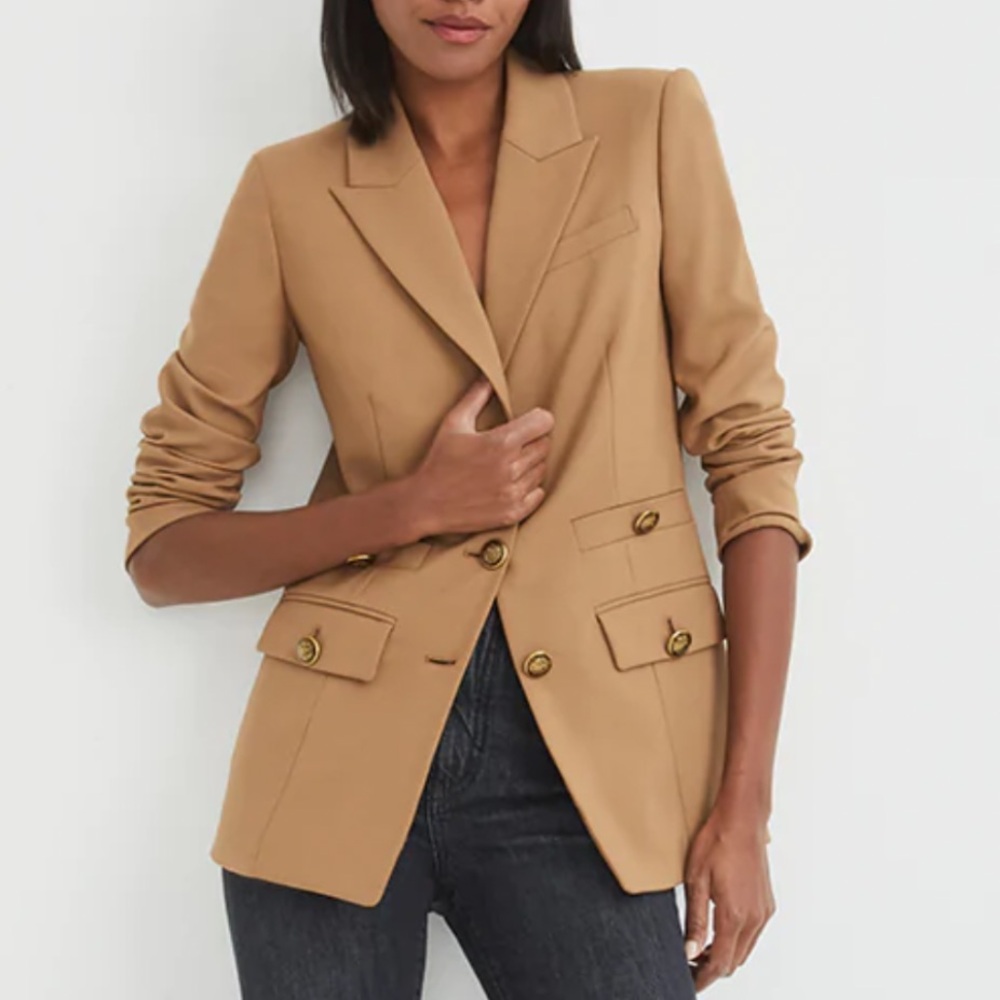 Veronica Beard Women’s Terre Dickey Jacket-Camel, Size-2 NWT